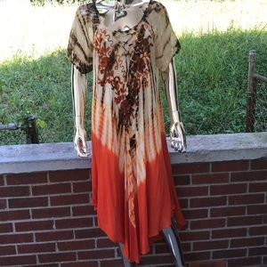 Multi colored comfortable dress